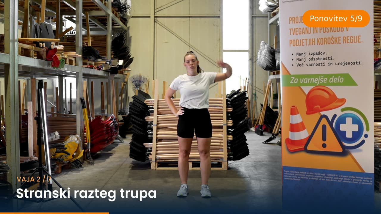 Stranski razteg trupa – izvedba